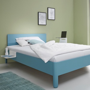 Bett NAIT mit Kopfteil  Silbertannenblau