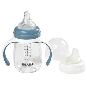 Biberon d’apprentissage 210ml 2EN1 Beaba windy blue