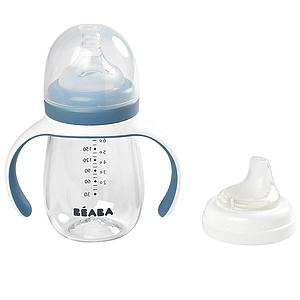 Biberon d’apprentissage 210ml 2EN1 Beaba windy blue