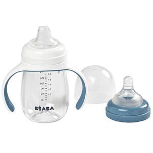 Biberon d’apprentissage 210ml 2EN1 Beaba windy blue