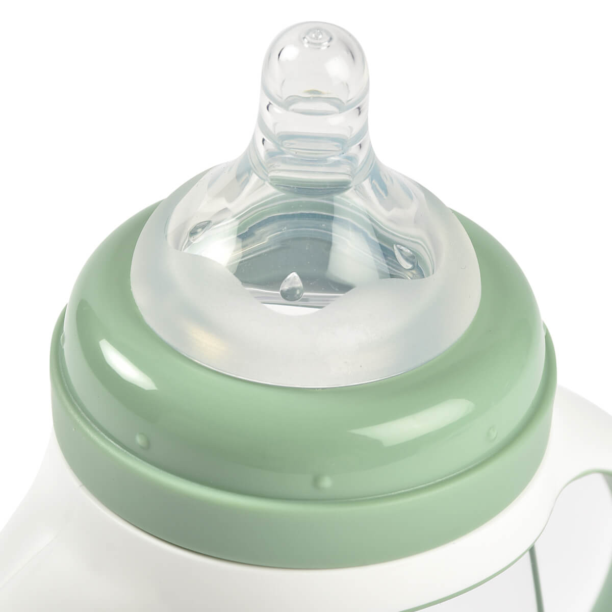 Biberón de aprendizaje antigoteo 2 en 1 210ml Beaba verde salvia
