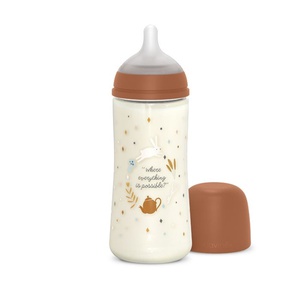 Biberón Poliamida 360ml Wonderland Frase Terracotta Suavinex