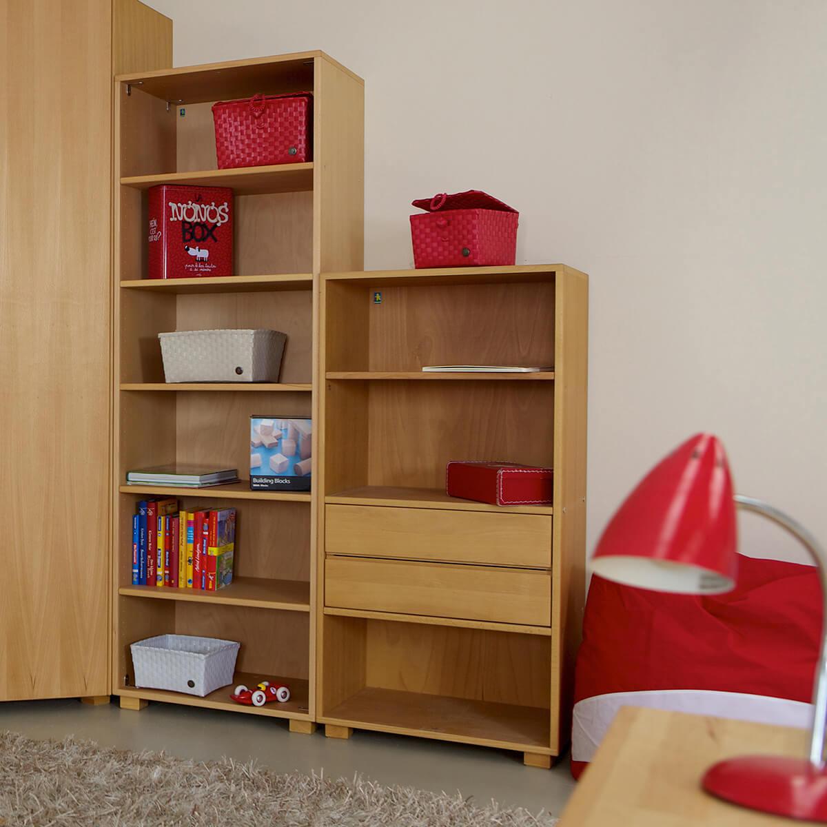 Bibliothèque 4 compartiments DELUXE de Breuyn bois huilé