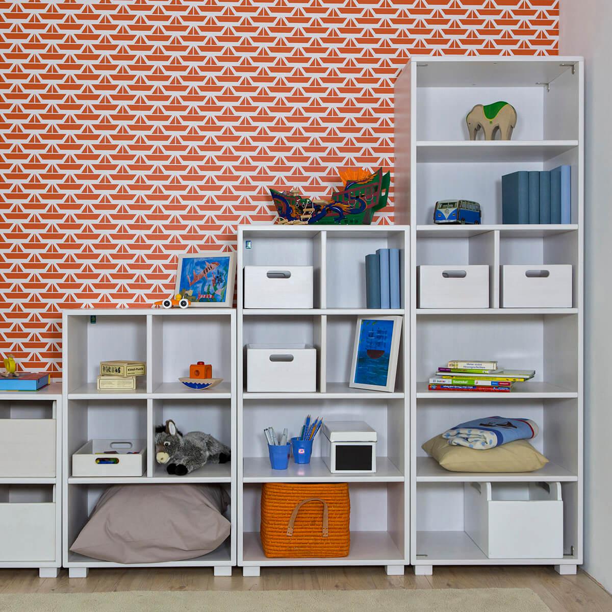 Bibliothèque 4 compartiments DELUXE de Breuyn bois huilé