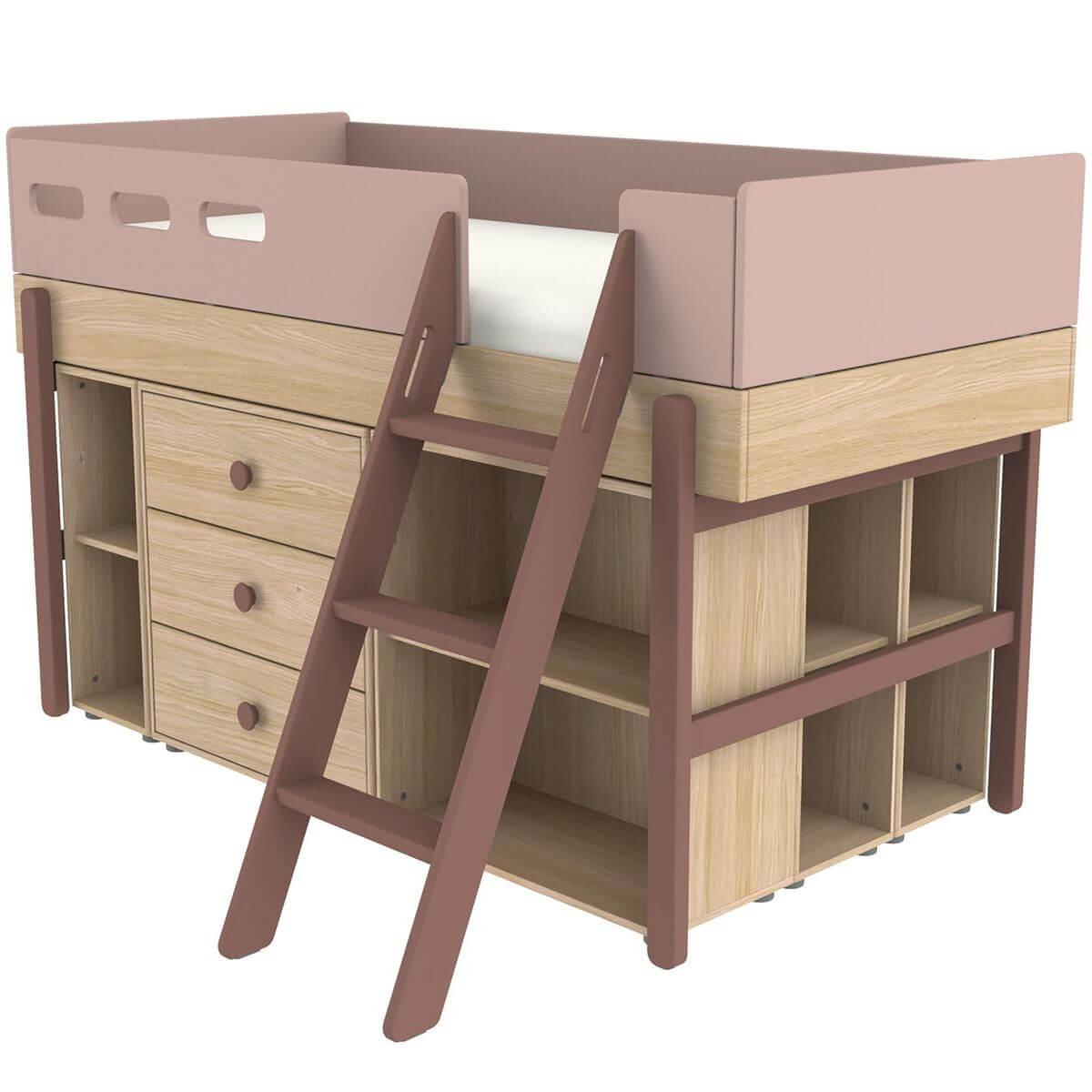 Bibliothèque 74x72cm POPSICLE Flexa chêne