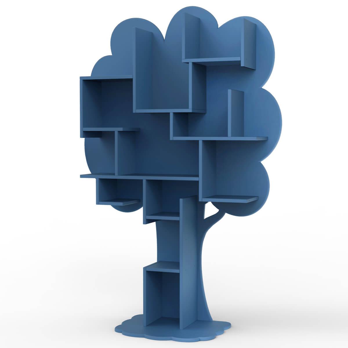 Bibliothèque arbre LOUANE Mathy by Bols bleu atlantique
