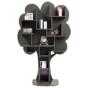 Bibliothèque arbre LOUANE Mathy by Bols gris basalte