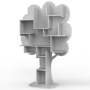 Bibliothèque arbre LOUANE Mathy by Bols gris ciment