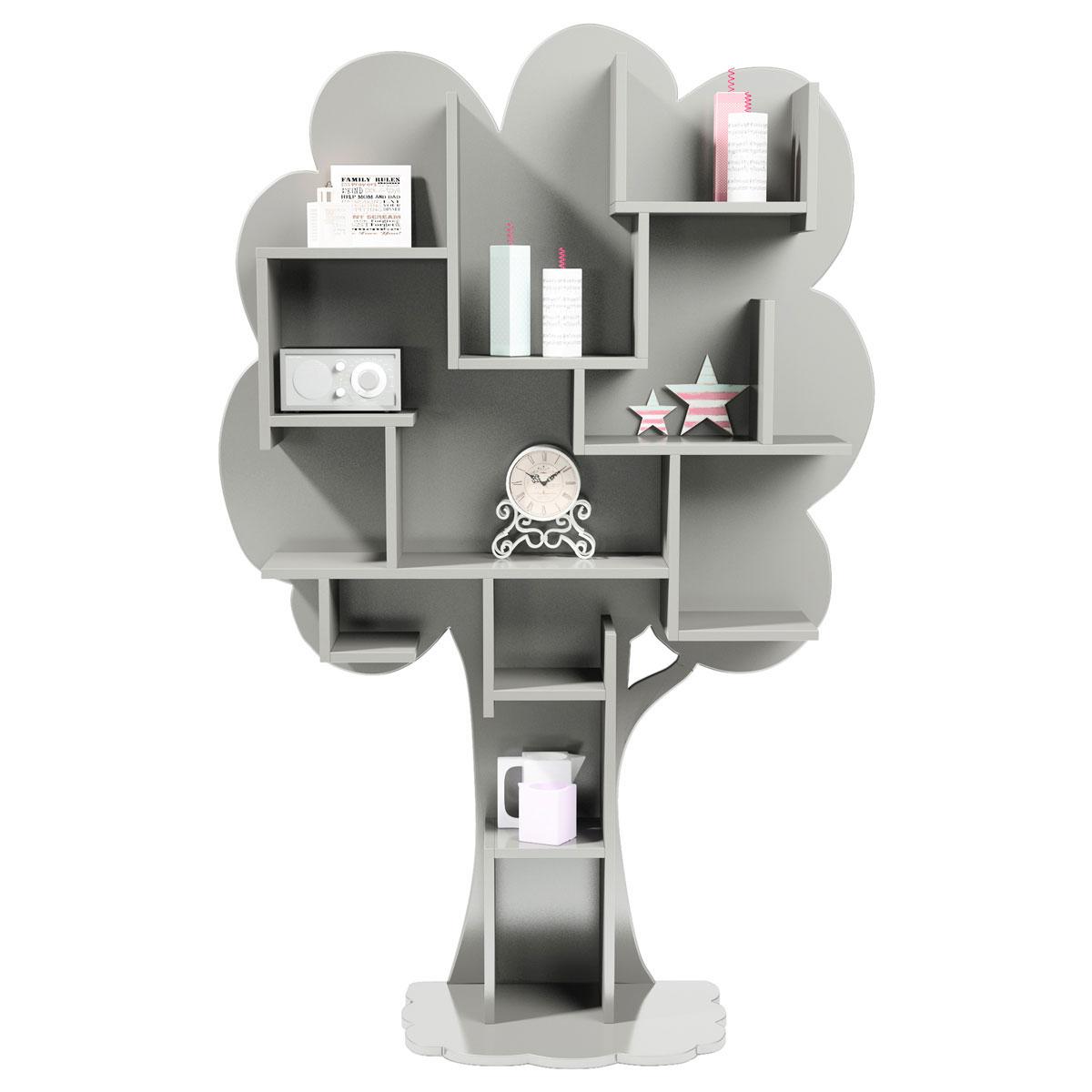 Bibliothèque arbre LOUANE Mathy by Bols gris perle