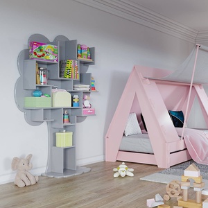 Bibliothèque arbre LOUANE Mathy by Bols gris perle