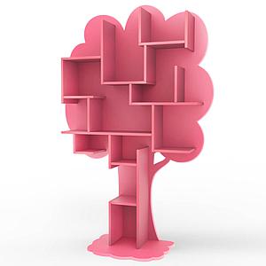 Bibliothèque arbre LOUANE Mathy by Bols rose été