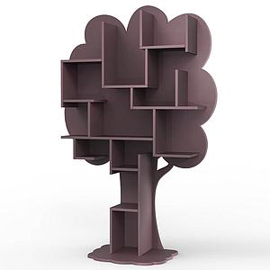 Bibliothèque arbre LOUANE Mathy by Bols violet cuberdon