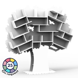 Bibliothèque arbre TESS Mathy by Bols blanc