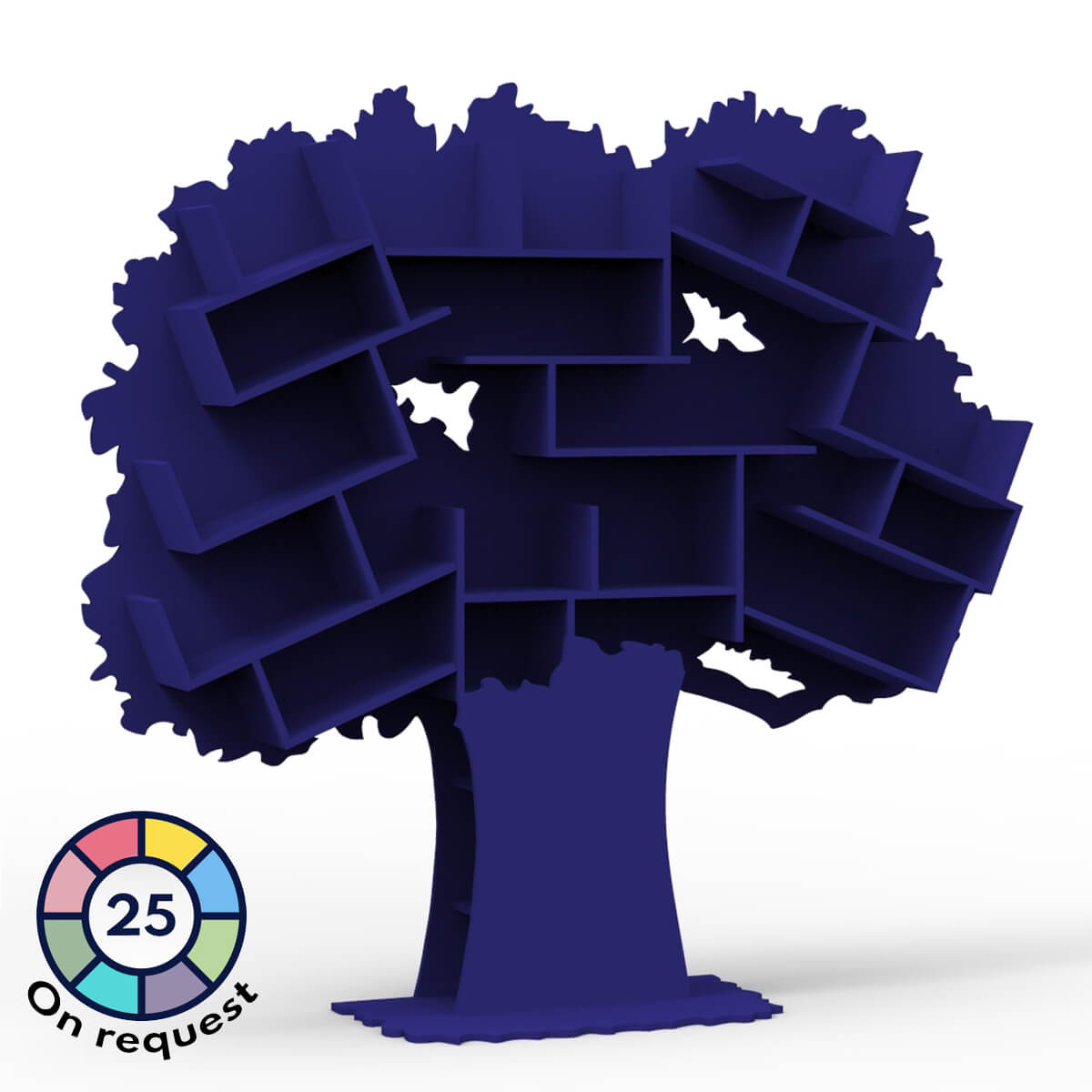 Bibliothèque arbre TESS Mathy by Bols bleu atlantique