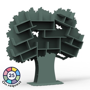 Bibliothèque arbre TESS Mathy by Bols gris orage