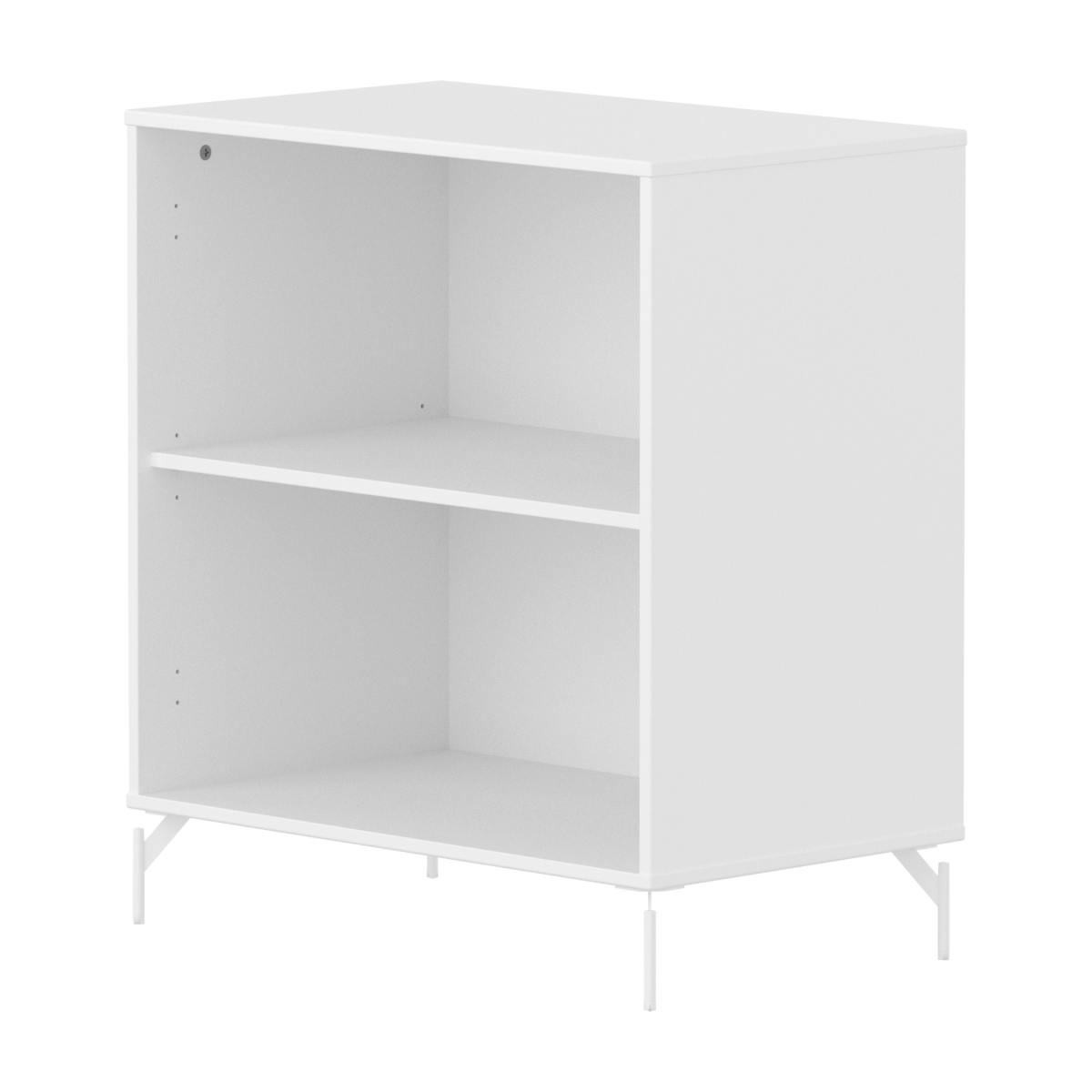 Bibliothèque avec pied 1 tablette SAGA Flexa blanc blanc