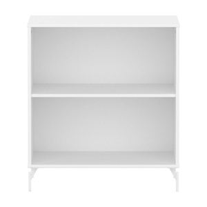 Bibliothèque avec pied 1 tablette SAGA Flexa blanc blanc