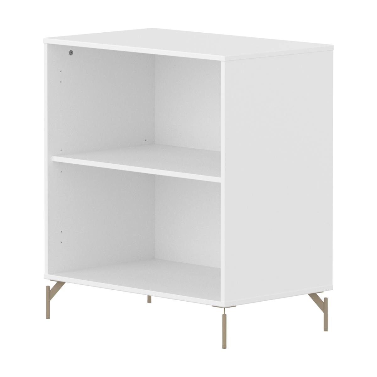Bibliothèque avec pied 1 tablette SAGA Flexa blanc oat