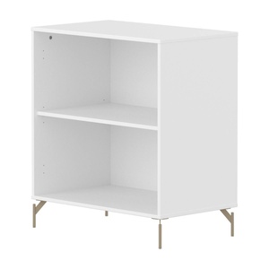 Bibliothèque avec pied 1 tablette SAGA Flexa blanc oat