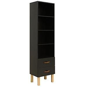 Bibliothèque FLORIS Bopita Noir Mat-Naturel