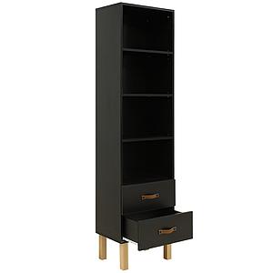 Bibliothèque FLORIS Bopita Noir Mat-Naturel