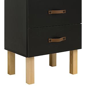 Bibliothèque FLORIS Bopita Noir Mat-Naturel