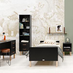 Bibliothèque FLORIS Bopita Noir Mat-Naturel