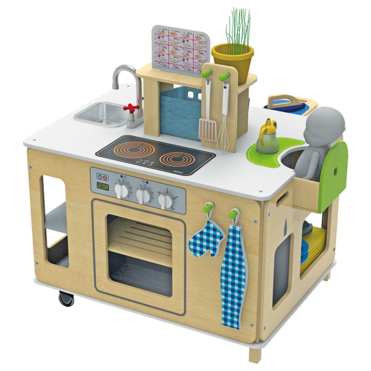 Bloc de cuisine mobile 4 en 1 Beleduc