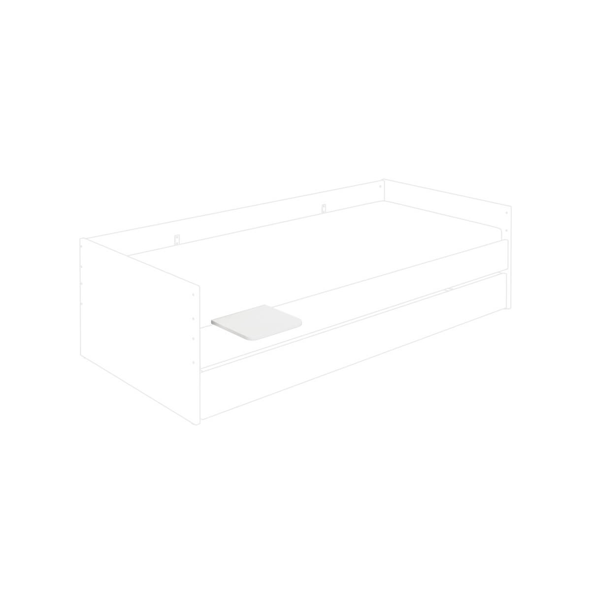 Board for cabin bed 28x12,2x25cm LOVELY ALIV Yuny by Paidi off-white