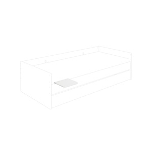 Board for cabin bed 28x12,2x25cm LOVELY ALIV Yuny by Paidi off-white