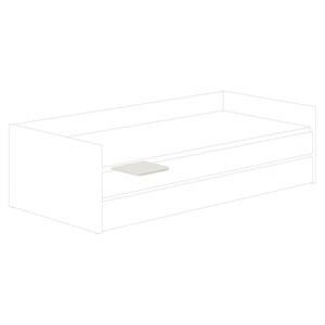 Board für cabin bed 28x12,2x25cm SISTER LOU Yuny by Paidi Cashmere beige