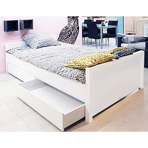 BOBBY by Bopita Set de 2 tirois 90x100 pour lit 90x200cm Blanc