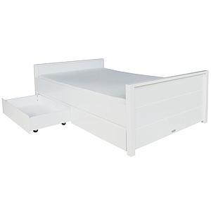 BOBBY by Bopita Set de 2 tirois 90x100 pour lit 90x200cm Blanc