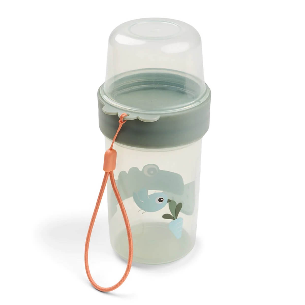 Bocal à goûter TO GO 2-WAY Done by Deer Done by Deer Croco Green