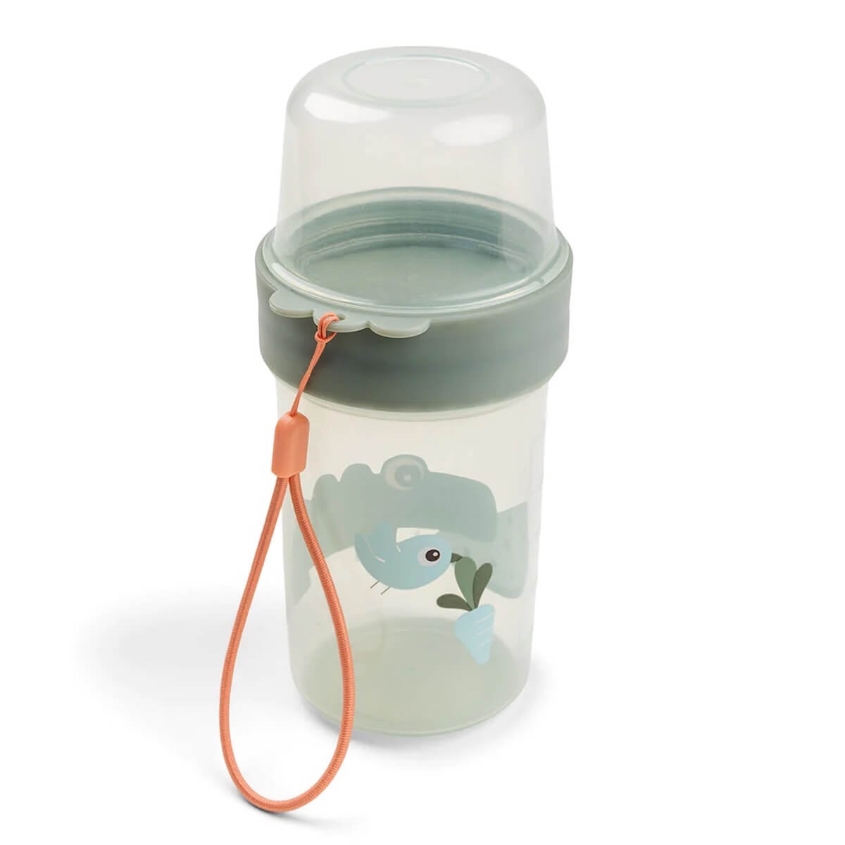 Bocal à goûter TO GO 2-WAY Done by Deer Done by Deer Croco Green