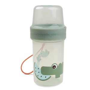 Bocal à goûter TO GO 2-WAY Done by Deer Done by Deer Croco Green