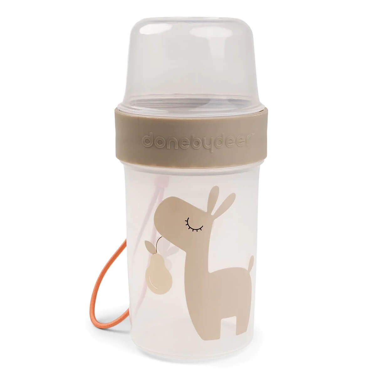 Bocal à goûter TO GO 2-WAY Done by Deer Lalee Sand