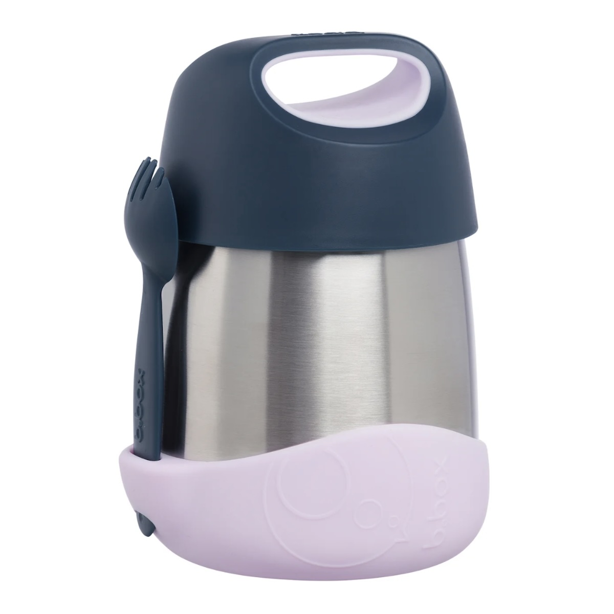 Boite à repas isotherme evolutive avec fourchette indigo rose b.box