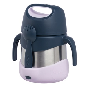 Boite à repas isotherme evolutive avec fourchette indigo rose b.box