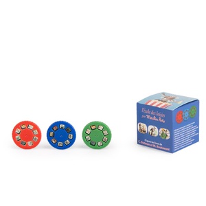 Boîte de 3 disques pour lampe Chien pourri ECOLE DES LOISIRS Moulin Roty
