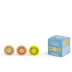 Boîte de 3 disques pour lampe La famille souris ECOLE DES LOISIRS Moulin Roty