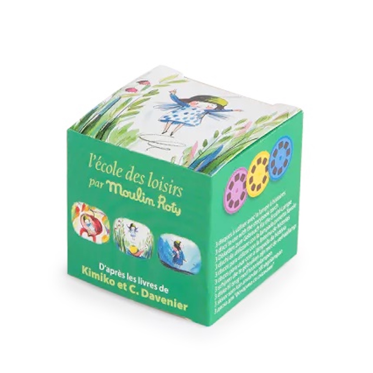 Boîte de 3 disques pour lampe Minusculette ECOLE DES LOISIRS Moulin Roty