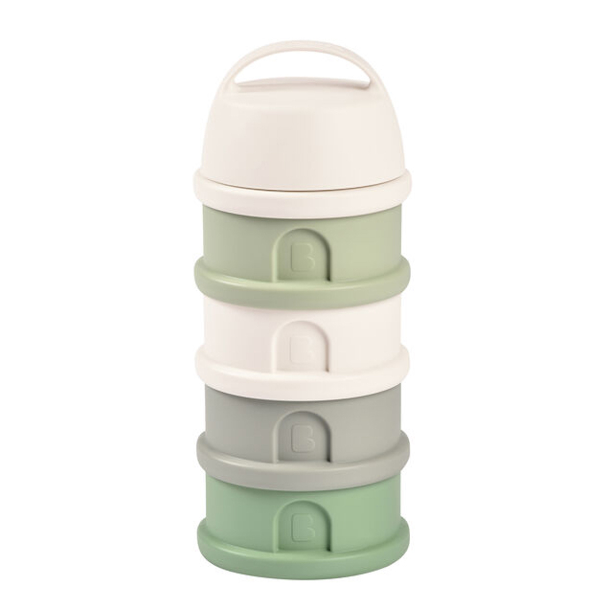 Boîte doseuse 4 compartiments Beaba Cotton white Sage green