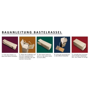 Boîte maracas à monter set de 6 pièces Baff