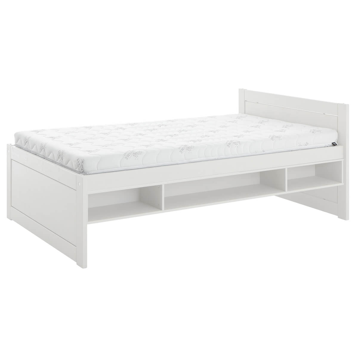 Boîte rangement lit stockage 90/120cm Lifetime blanchi