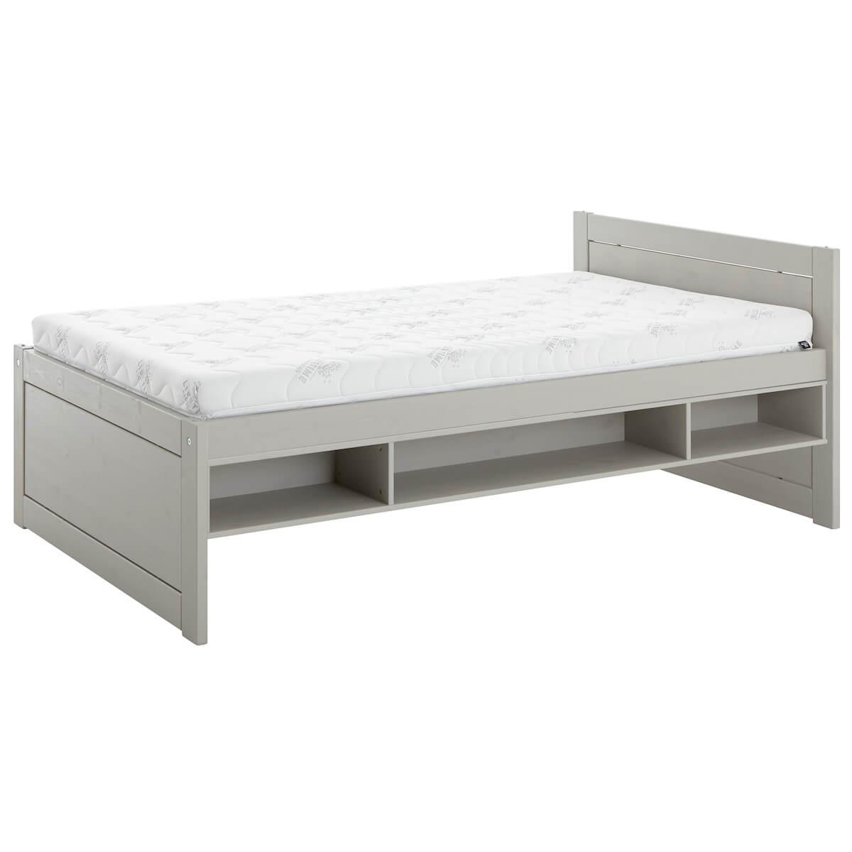 Boîte rangement lit stockage 90/120cm Lifetime gris