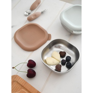 Boîtes repas inox multi-usage x3 Beaba Natural set