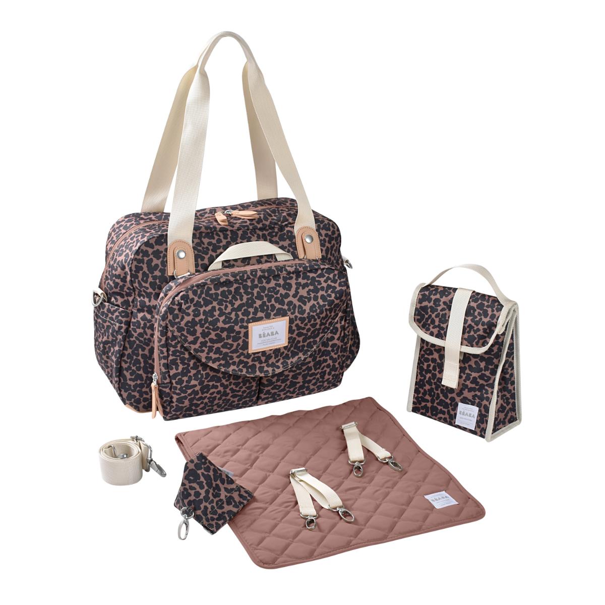 Bolso cambiador Ginebra II Edicion limitada Béaba Leopardo