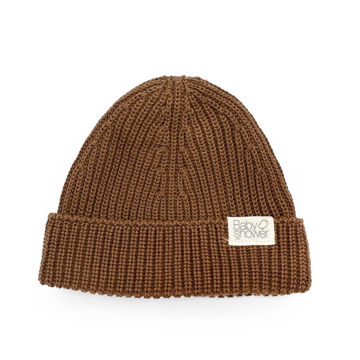 Bonnet bébé canalé 0-1m Babyshower toffee