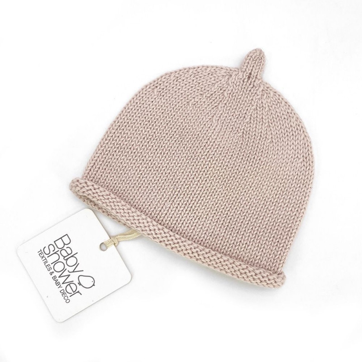 Bonnet BÉBÉ TRICOT 1m nude powder Babyshower